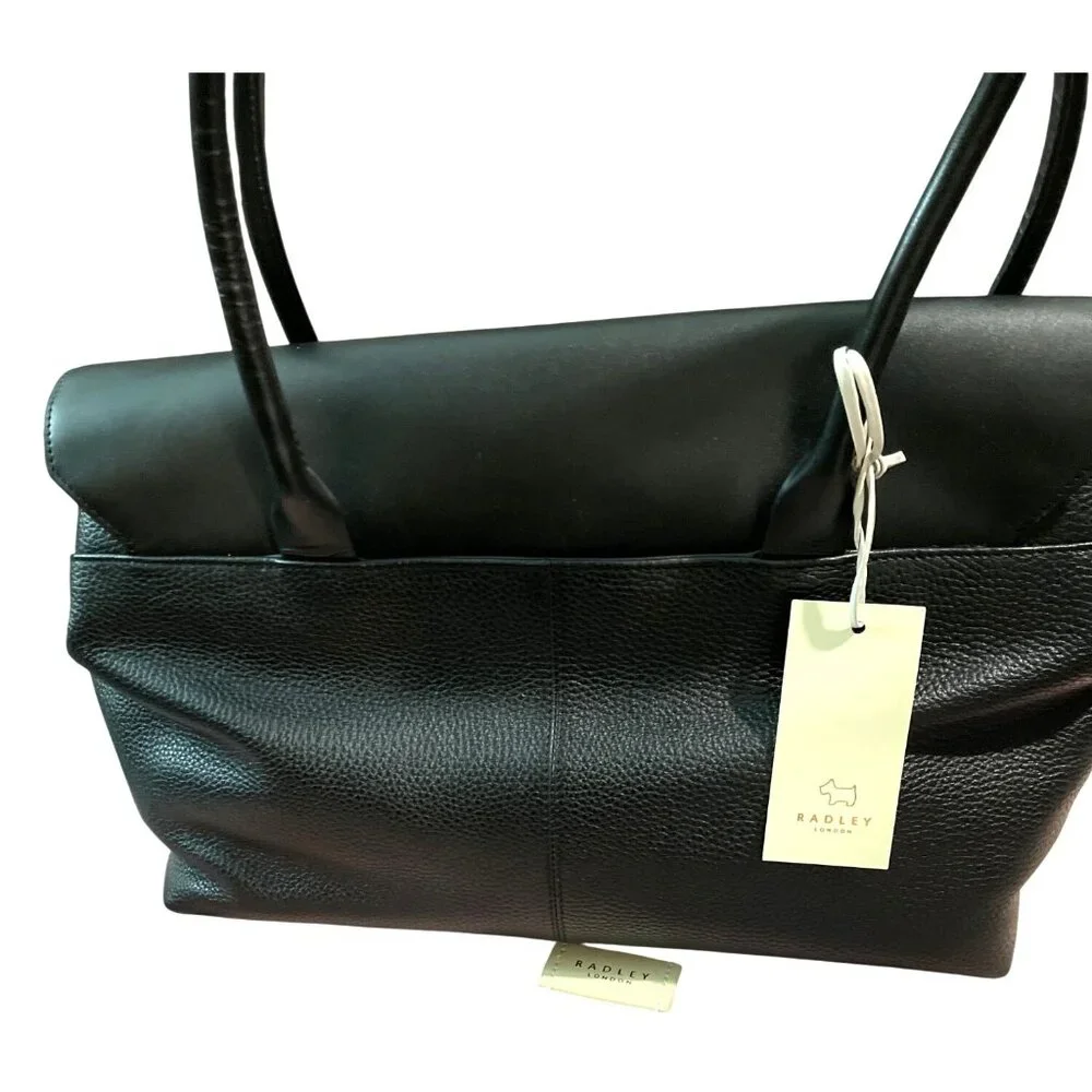 Radley London Black Ripley Road Flap Magnetic Closure Bag Purse NEW - Picture 5 of 12